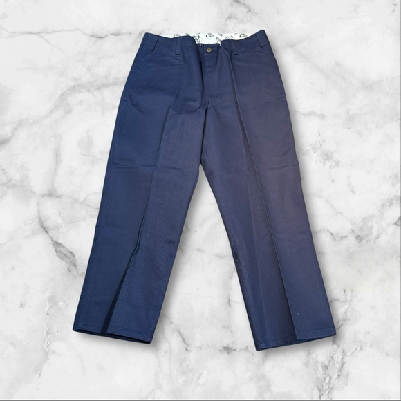 NWT Ben Davis The Classic‎ 50/50 Blend Pants W38 L29 Navy Blue - Picture 2 of 13